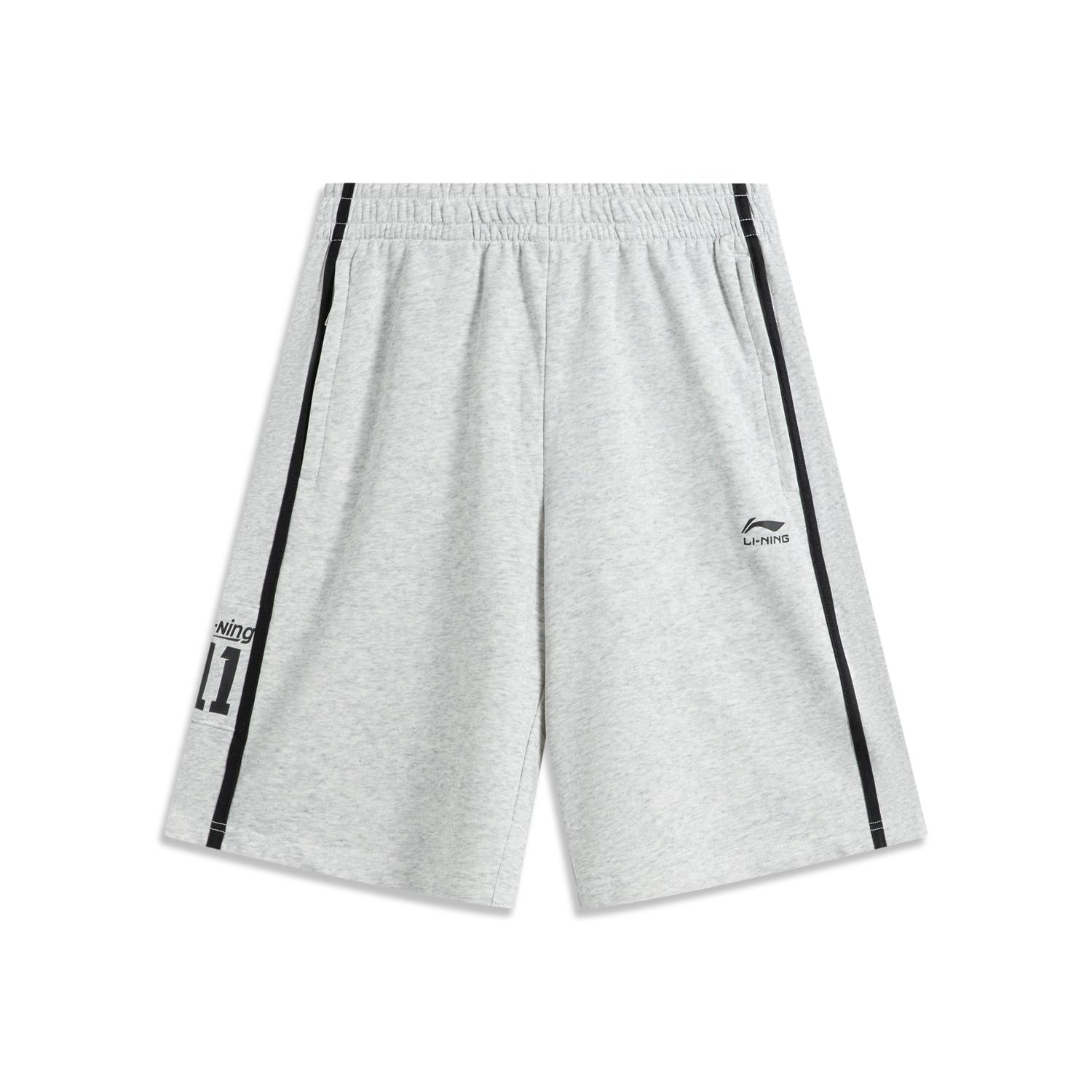 

Li-Ning Sports Lifestyle Series Letter Elastic Simple Color Block Casual Shorts Men shorts Flower-Gray Chuan-Stone-Gray AKSV279-3 XXL