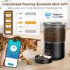 Smart 4L Remote-Controlled Automatic Pet Feeder with App, Timed Feeding & Graffiti Design for Cats and Dogs