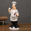 Detailed Cook Sculpture Home Decoration Piece Funny Chefs Resin Statue Miniature For Kitchen Countertops And Shelf Decors