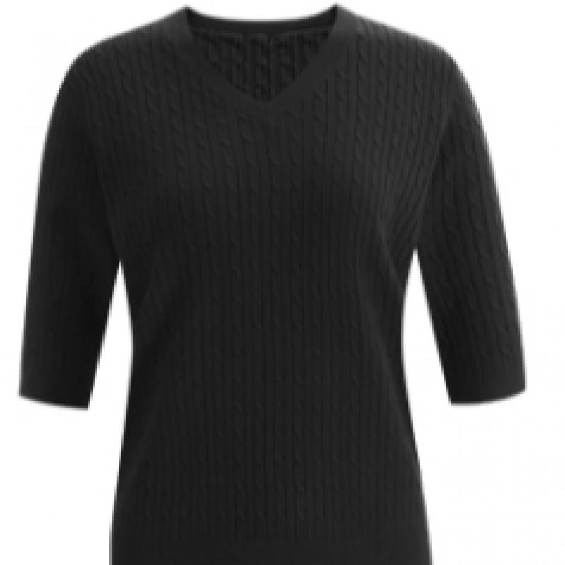 Shop Women V Neck Basic Inner Cable KniT Cashmere ShorT sleeVe T shirT Purple