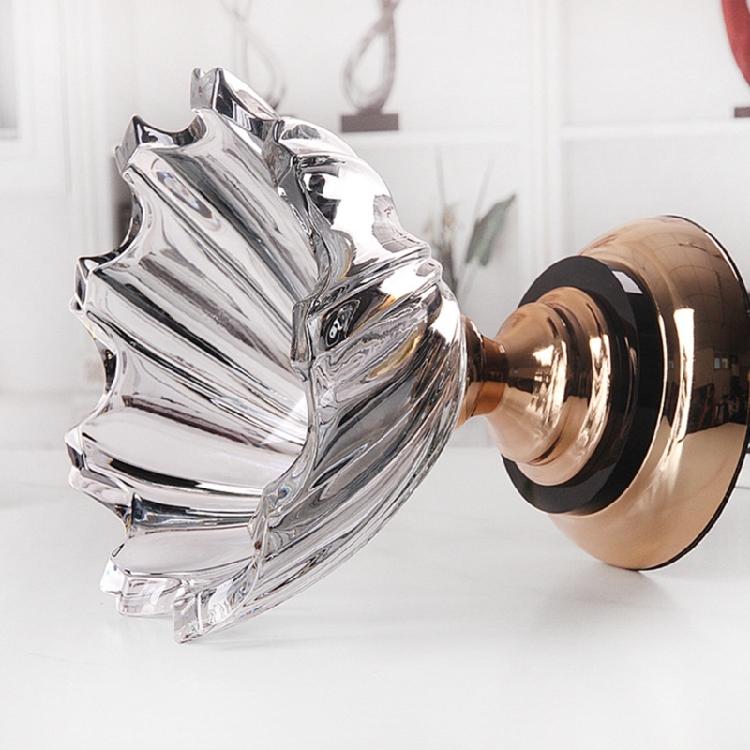 Crystal Glass Fruit Bowl Decorative Bowl for Home Decors Pedestal Bowl for Party Dining Table Centerpieces Serving Bowl