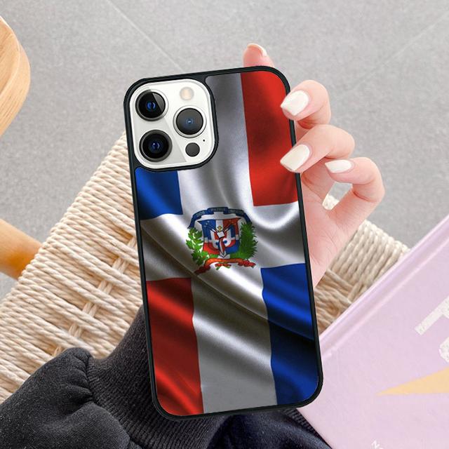 Dominikanische Republik Flagge Handy Hüllen Für iPhone 17 Air 16 16e 15 14 12 13 11 Pro MAX Plus Hülle Fundas