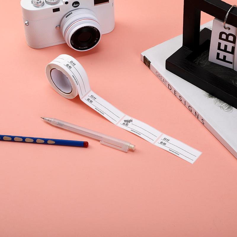 Tearable No-Trace Waterproof Food Classification Stickers for Refrigerator and Freezer