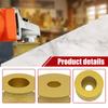3in Dia Vacuum Brazed Diamond Grinding Wheel 20mm Bore Dia Demi-Bullnose Marble Stone Edge Profile Grinding Disc 46 Grit
