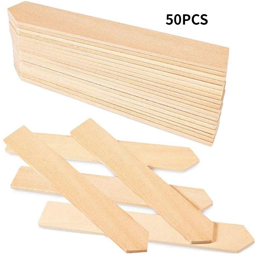 Bamboo Plant Labels Eco-Friendly Wooden Plant Signage Card Tags Garden Markers for Seed Potted Herbs Flowers Vegetables Tools