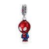 Marvel Series Hanging Spiderman Charm Bead Fit Original Bracelet Keychain Womencopper Pendant Beads Diy Jewelry Gift