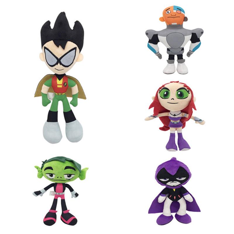 Kawaii Movie Teen Titans Go Plush Dolls Toys Robin Peluche Juguetes Kid For Gift