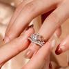Vintage Princess Crown Adjustable Index Finger Ring for Women