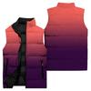 Ladies' Casual And Fashionable Sleeveless Vest Gradient Color Printing Cotton Jacket