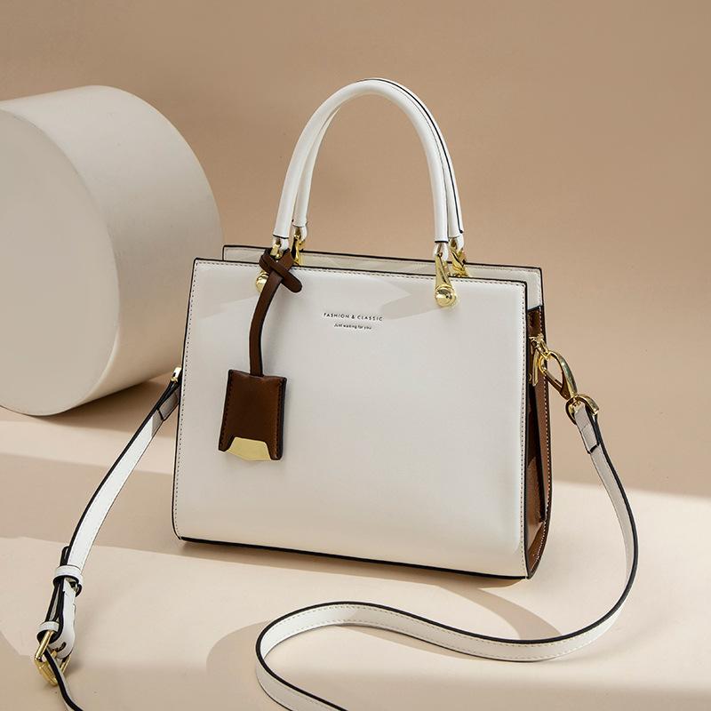 VEZFAA Taschen für Frauen Neue Handtaschen für Frauen Umhängetasche Echtes Leder High-End Taschen Mode Einzelne Schulter Pendlertasche für Frauen