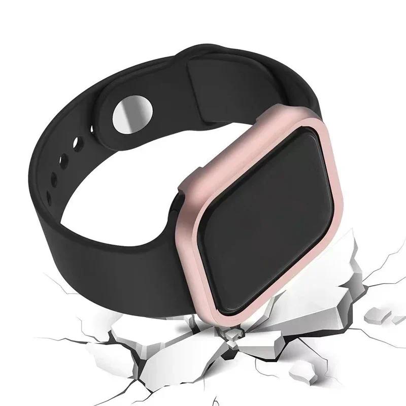 For iWatch SE Series 10 9 8 7 Cases Aluminum Gold Accessories for Apple Watch Case 46mm 42mm Metal Bumper Protective Cover Frame