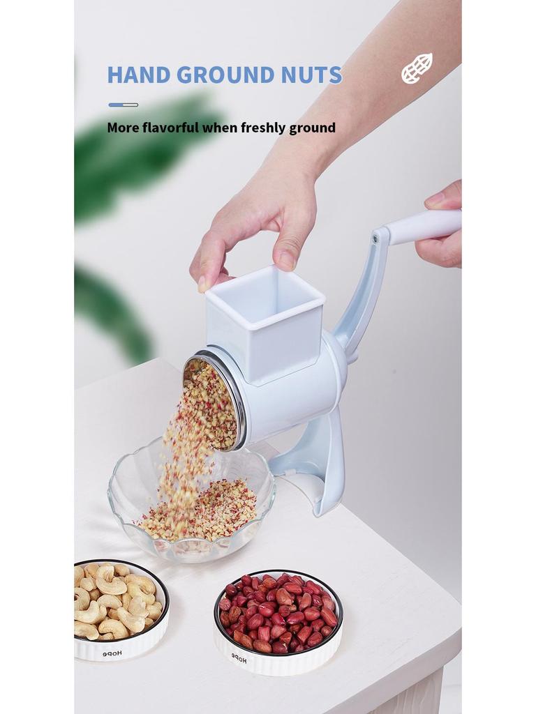 Multi-functional Manual Peanut and Cheese Shredder/Grinder