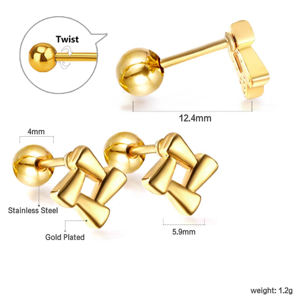 2026 European and American Love Stud Earrings, Fashionable Niche High-end Simple and Versatile Earrings