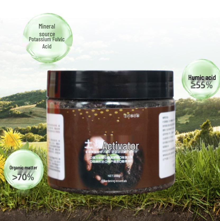 Potassium Humate Soil Activator: Water-Soluble Fertilizer & Anti-Compaction Conditioner