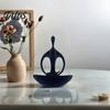 Minimalist Zen Humanoid Sculpture Ornament, 3D Printed Abstract Figurine with Smooth Surface And Delicate Texture, Compact Home Decoration for Living