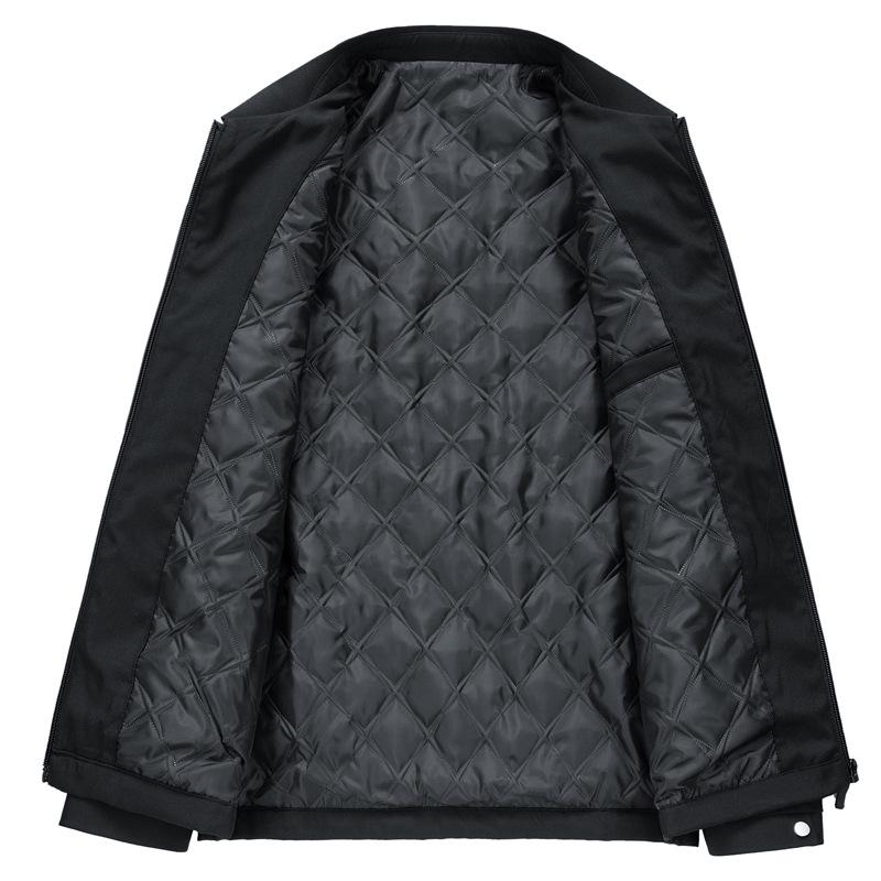 Romon Herren 2025 Winter Verdickte Baumwolljacke - Warme Freizeitjacke für Mittelalte und Ältere