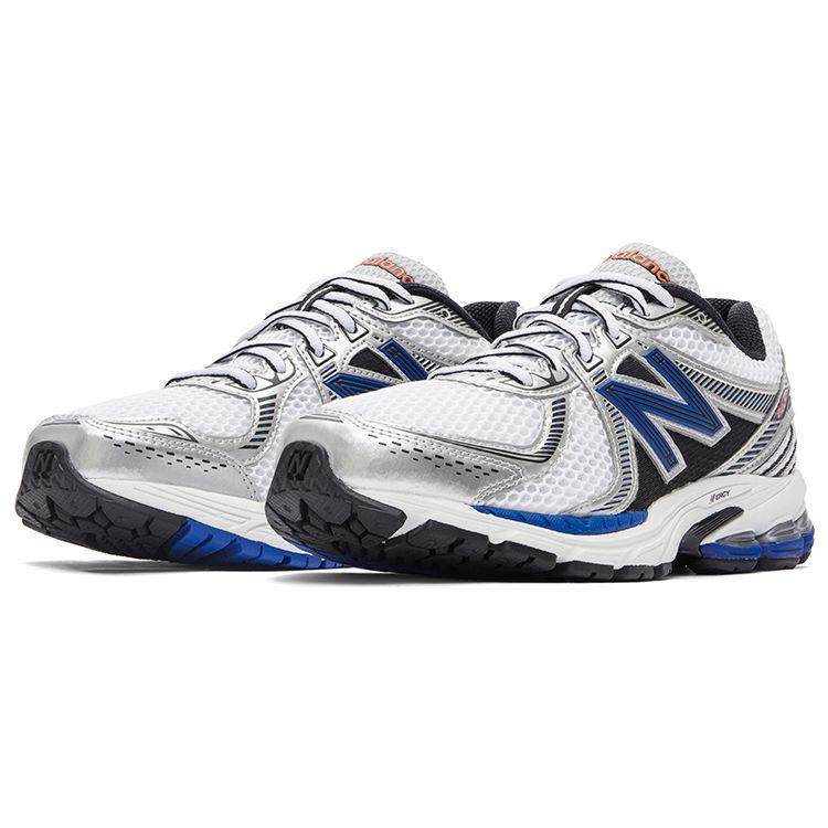 New Balance 860v2 OG White Silver Blue Unisex Sneakers Metallic-Silver ML860XB