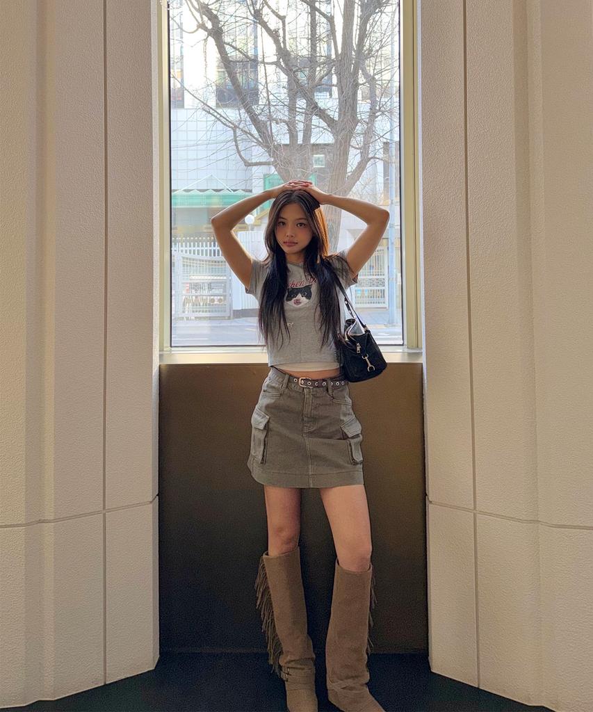 MIXXO Cargo Denim Skirt_Miwwhg413J