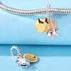 Authentic Original Copper Metal Charm Bead Components Luxury Moon Cute Demon Halloween Pendant Bead Component Bead Components Compatible With