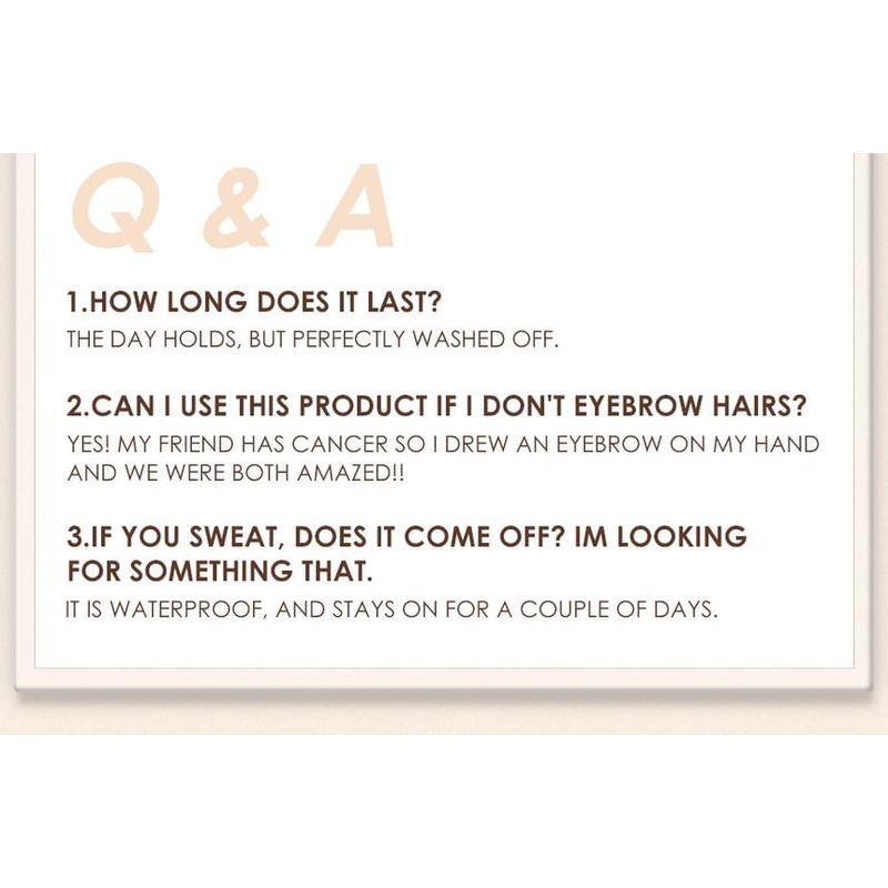 FOCALLURE - Getönter Augenbrauen-Tuschestift - 3 Farben