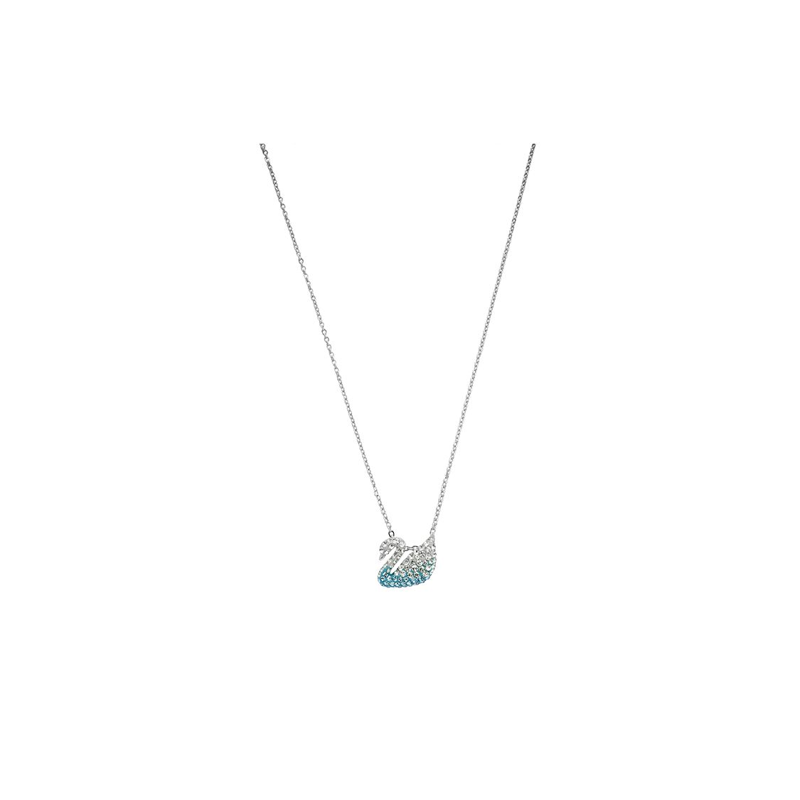 Swarovski Blue Gradient Swan (Small) Romantic Delicate Crystal Necklace Women necklace 5512094 Box (Random Color)