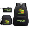 Geometry sprint game backpack geometry dash heat transfer backpack elementary school bag leisure bag