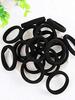 Premium 30 Black Hair Ties, Elastic Hair Band Made of Quality