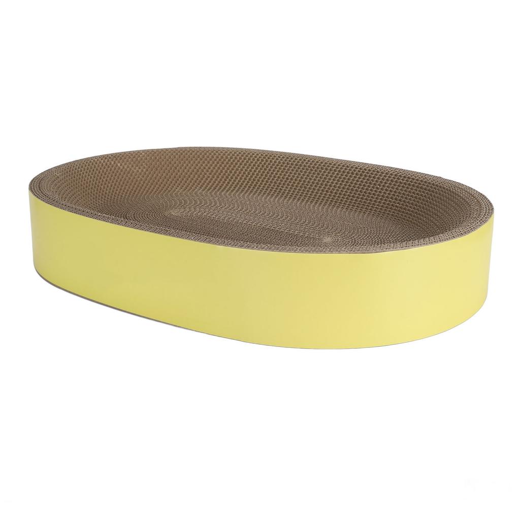 Cat Scratcher Bed Oval Corrugated Paper Cat Scratch Board Nest Scratching Basin for Claw Grinding