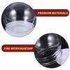 15Pcs DIY Snow Globe Accessories Plastic Clear Parts for Holiday Winter Decorations Snow Globe Replacement Snowglobe