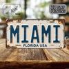 Retro Style Plate D Flat Pc Aluminum Vintage Metal Wall Decor Man Cave