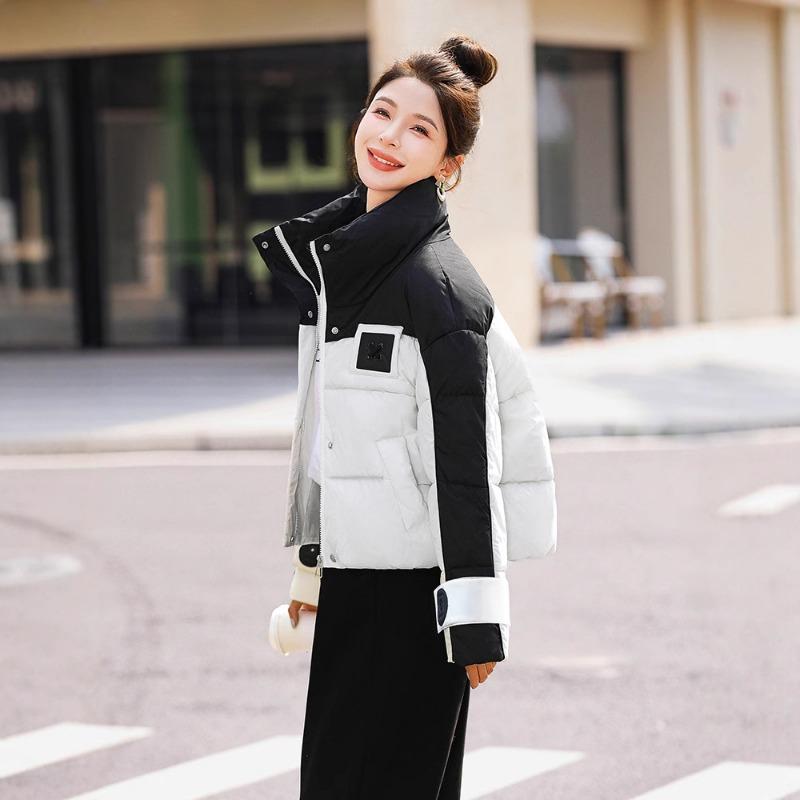 New Women's Winter Short Down Cotton Clothes Fashion Design Sense Loose Thickened Warm Jacket Tide