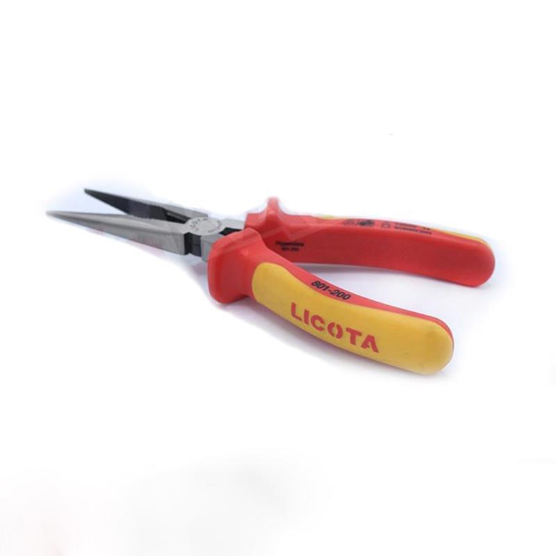 LICOTA VDE Insulated Needle-Nose Pliers for Electricians, 6-8 Inch