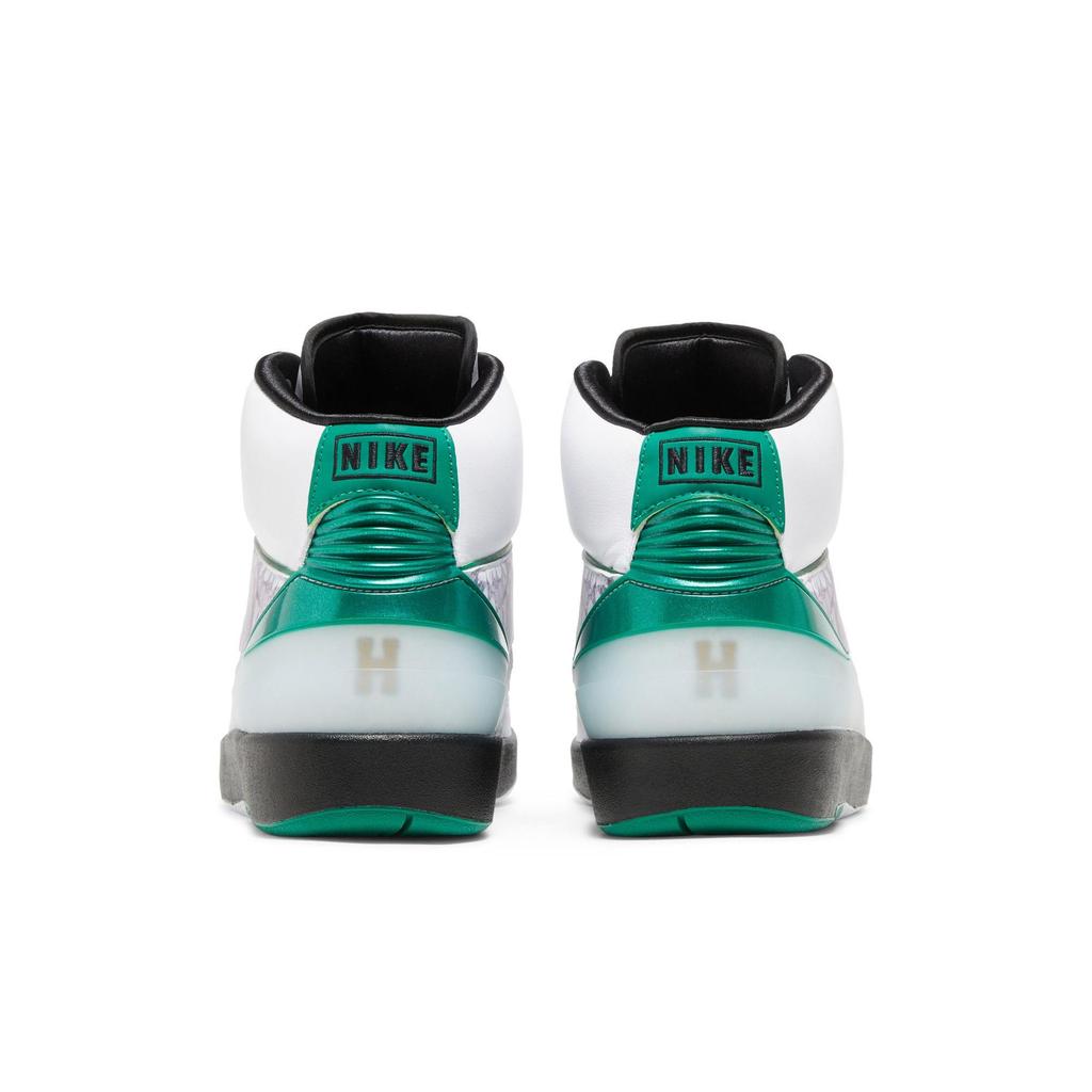 Air Jordan 2 Retro '"H" Wings' (Unisex) White / Malachite / Black Vintage Basketball Shoes DZ7391 103