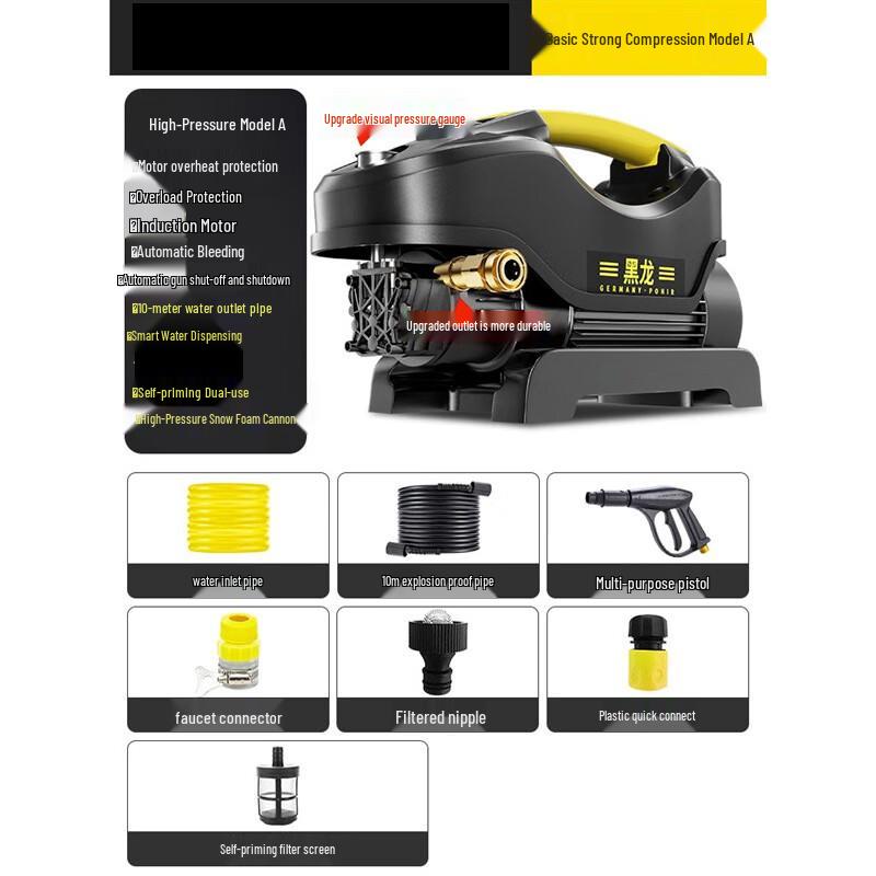 Lanmo High-Pressure Car Washer CN plug (adapter included)