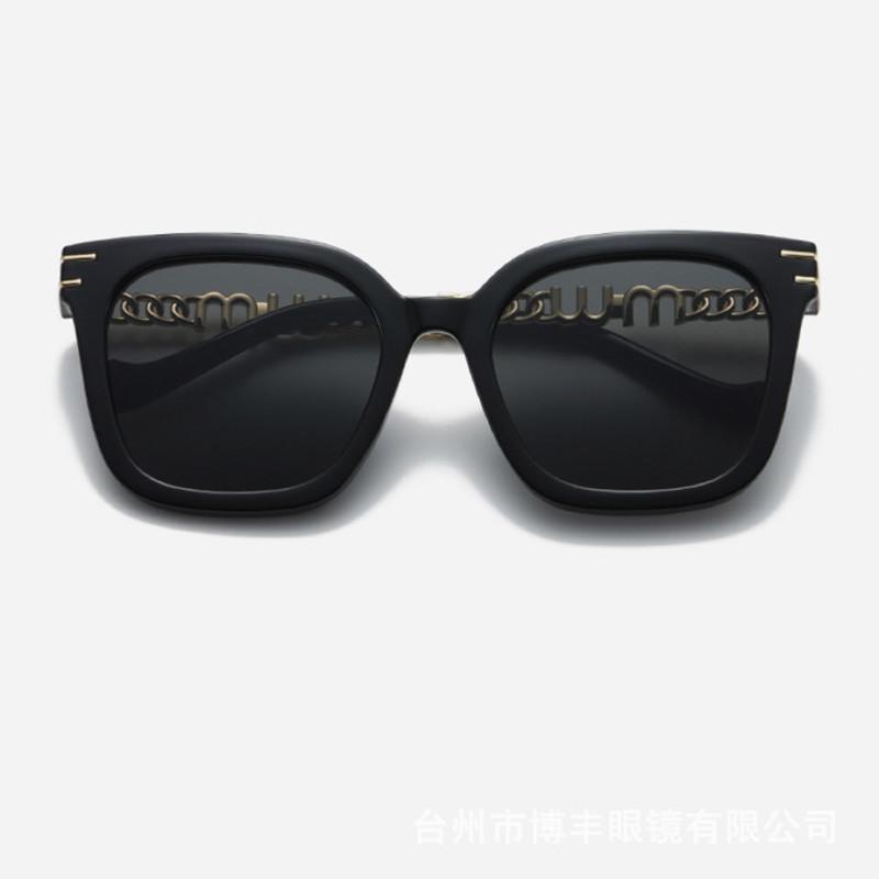 New fashion square frame sunglasses for women luxury UV protection large frame all-match glasses DS-2324