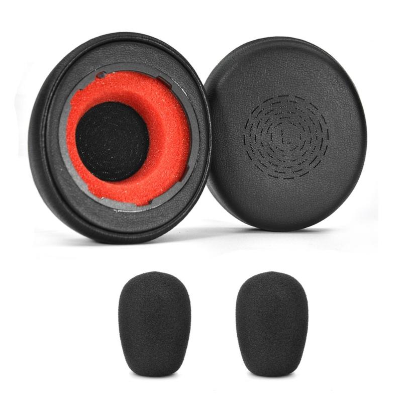 

Replacement Ear Cushions Foam Mic Windshield Windscreen for Evolve2 55 Headsets Earpads Soft Protein Ear Cover Earmuff 1