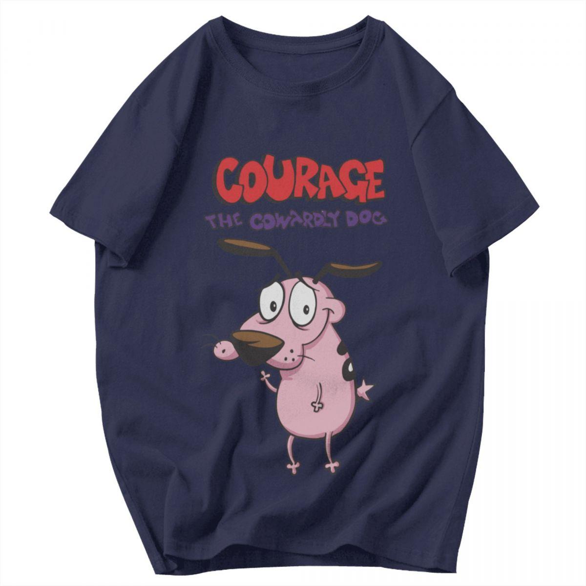 

Men T Shirt 2025 Courage The Cowardly Dog Summer Y2K Graphic Anime Unisex Tops T Shirts 4XL