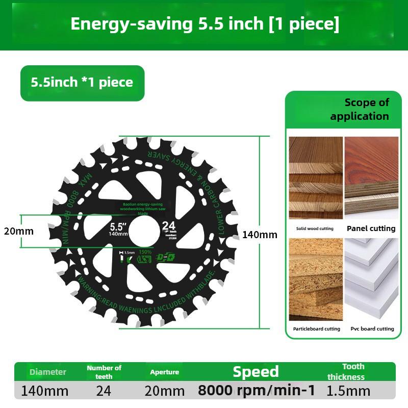 Baolian Lithium Battery Saw Blade Woodworking Alternating Tooth 4/5/6 Inch Cutting Machine Circular Saw Blade Energy Saving Type