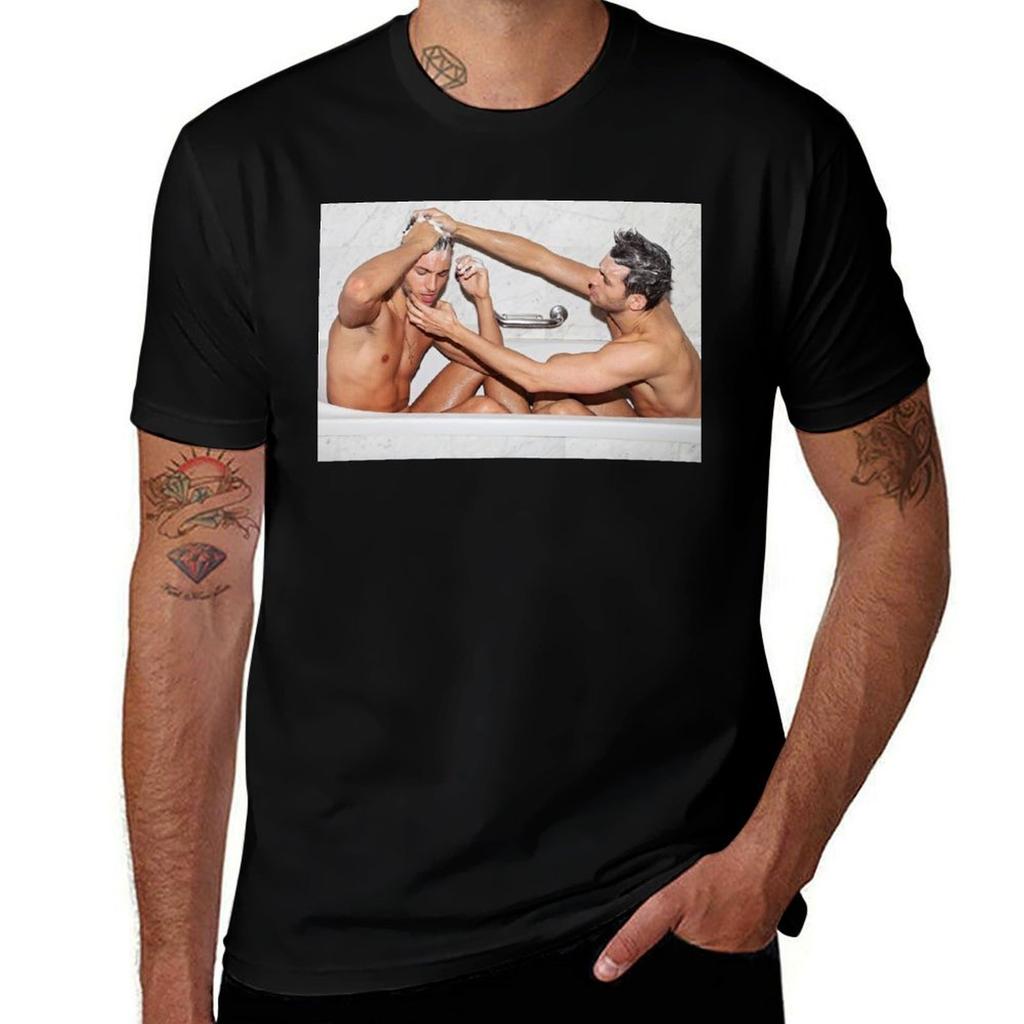 Sexy shower time with my boyfriend homoerotic gay art TShirt Halloween Casual TShirt