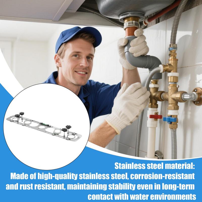 Hot Water Pipe Leveler Tool Plumbing Faucet Leveling Tool Professional Repair Adjustable Fixing Bracket Gadget For Kitchen