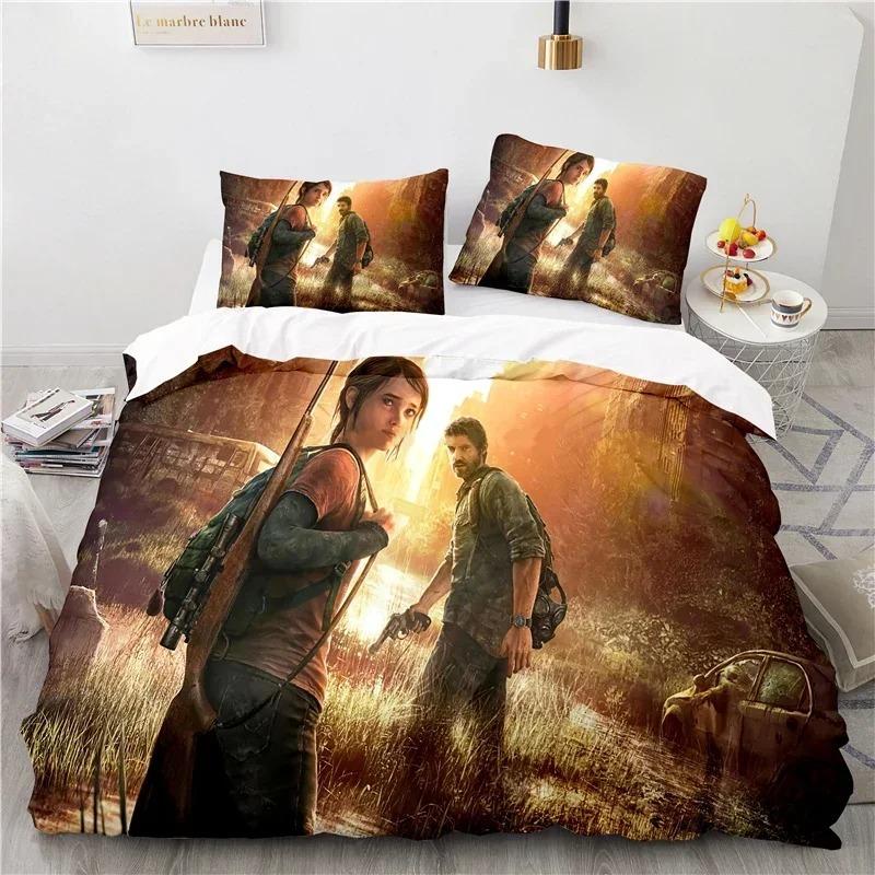 3D Printed The Last of Us Duvet Cover Game Pillowcase Bedding Set Double Twin Full Queen King Adult Kids Bedclothes Quilt Cover