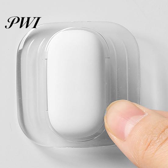 Shock-absorbing Wall Stickers 3Pcs/Set Silicone Door Stopper Punching Free Mute Adhesive Protector Handle Protection Pad Hardware Mat Anti-collision