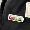 Design Creativity: Slidable 'My Social Battery' Brooch - Cute Mood-Changing Student Badge