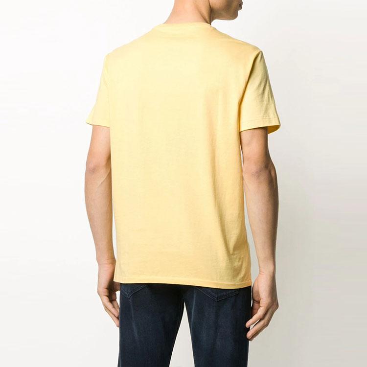 Polo Ralph Lauren Logo Casual Crew Neck Short Sleeve T-Shirt Men T-Shirts Yellow 710680593