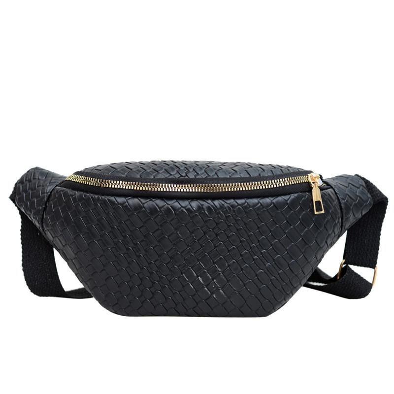 Stylish White Black And Khaki Women's Chest Bag For Casual Retro Summer Outfits