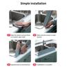 Simple Silicone Sink Splash Guard Non-Slip Water Splatter Bathtub Splash Guard Splash Sink Fence for Kitchen and Bathroom