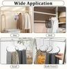 Tie Hanger Multifunction Hooks Circle Ring Hat Hanger Non-marking Non-slip Hat Storage Hook Scarf Towel Tie Hanging Rack