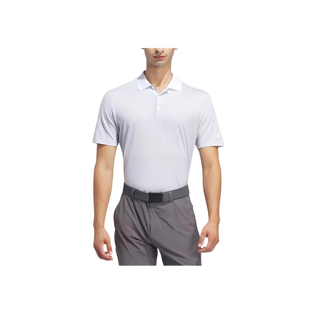 Adidas Ottoman Polo Shirt With Buttoned Collar Men Tops White IU4365