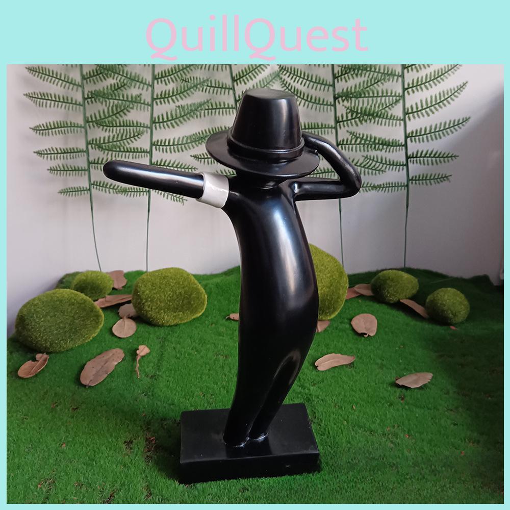 Scultura Figurina Decorazione Casa Minimalista Moderna Unica di Michael Jackson in Resina nero