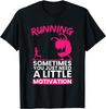 Running Monster Motivation Graphic Print Mens Cotton TShirt Casual Crew Neck Tee